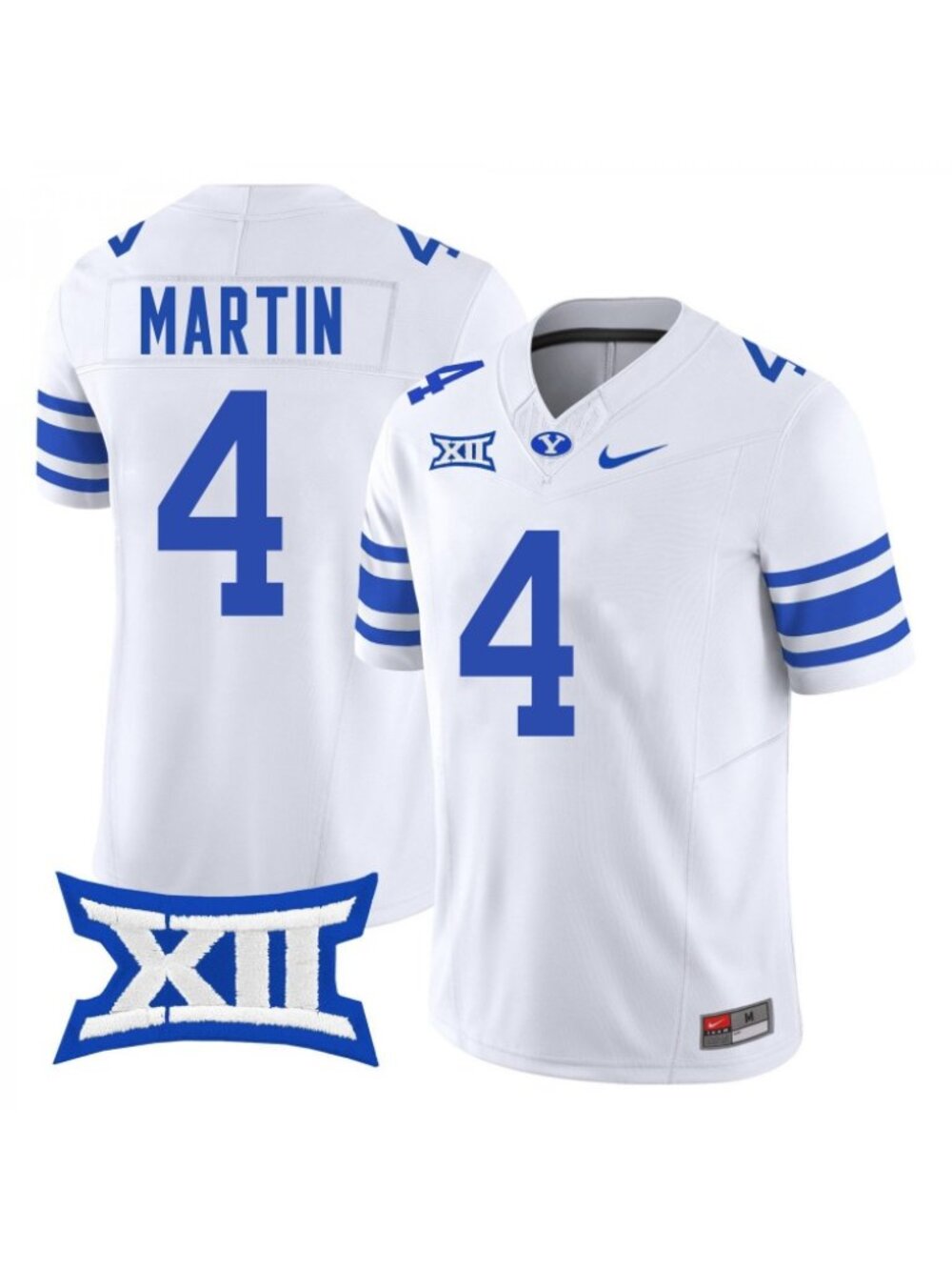 Choose for Youths LJ Martin White Stitched Jersey Vapor